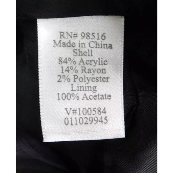 Coldwater Creek Bouclé Tweed Long Sleeve Lined Brown & White Jacket 8 Petite - Picture 9 of 9